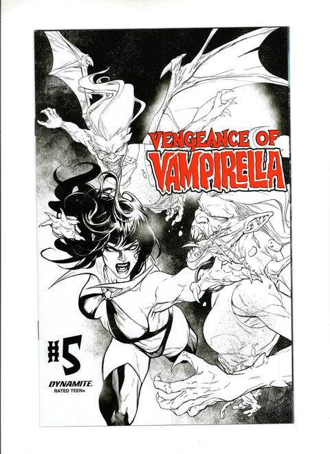 Vengeance of Vampirella, Vol. 2 #5 (Cvr S) (2020) Bonus FOC Variant B&W  S Bonus FOC Variant B&W  Buy & Sell Comics Online Comic Shop Toronto Canada