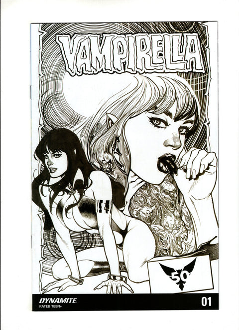 Vampirella, Vol. 6 #1 (Cvr G) (2019) 20 Copy Hughes B&w Incentive  G 20 Copy Hughes B&w Incentive  Buy & Sell Comics Online Comic Shop Toronto Canada