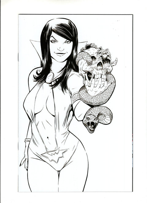 Vampirella / Red Sonja #5 (Cvr P) (2020) Incentive Drew Moss B&W Virgin  P Incentive Drew Moss B&W Virgin  Buy & Sell Comics Online Comic Shop Toronto Canada