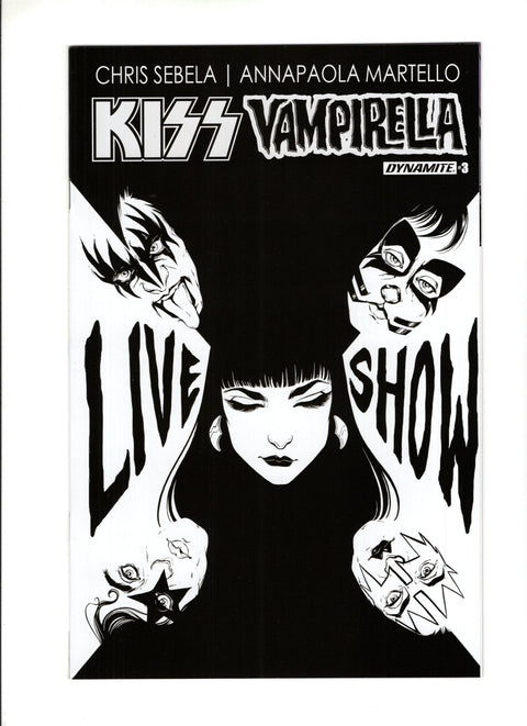 Kiss / Vampirella #3 (Cvr E) (2017) Incentive Carli Ihde B&W  E Incentive Carli Ihde B&W  Buy & Sell Comics Online Comic Shop Toronto Canada