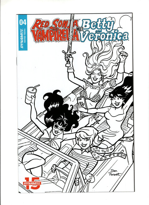 Red Sonja and Vampirella Meet Betty and Veronica #4 (Cvr G) (2019) 10 Copy Parent B&w Incentive  G 10 Copy Parent B&w Incentive  Buy & Sell Comics Online Comic Shop Toronto Canada