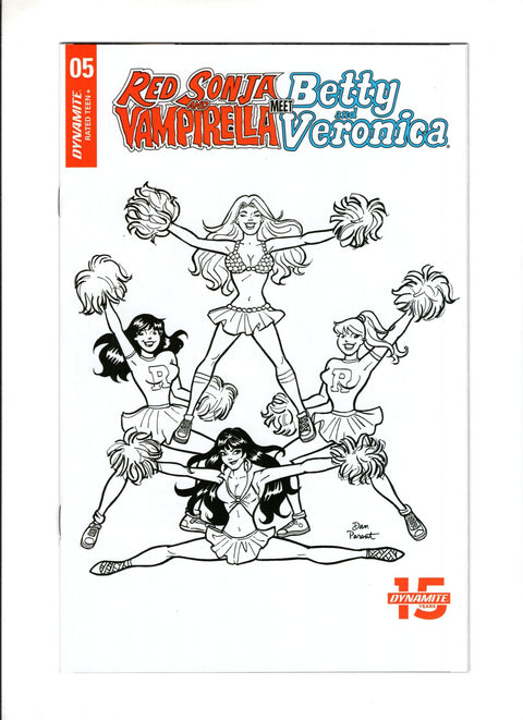 Red Sonja and Vampirella Meet Betty and Veronica #5 (Cvr G) (2019) 10 Copy Parent B&w Incentive  G 10 Copy Parent B&w Incentive  Buy & Sell Comics Online Comic Shop Toronto Canada