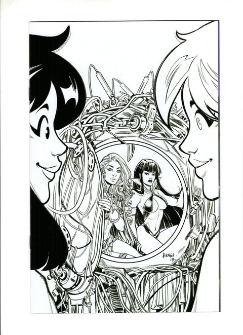 Red Sonja and Vampirella Meet Betty and Veronica #9 (Cvr L) (2020) 1:7 FOC Retailer Incentive B&W  L 1:7 FOC Retailer Incentive B&W  Buy & Sell Comics Online Comic Shop Toronto Canada