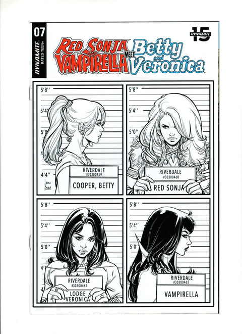 Red Sonja and Vampirella Meet Betty and Veronica #7 (Cvr G) (2019) 20 Copy Braga B&w Incentive  G 20 Copy Braga B&w Incentive  Buy & Sell Comics Online Comic Shop Toronto Canada