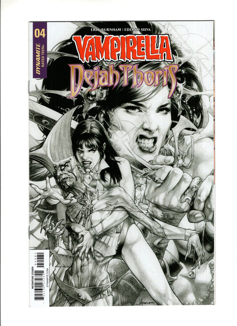 Vampirella / Dejah Thoris #4 (Cvr H) (2019) 20 Copy Anacleto B&w Incentive  H 20 Copy Anacleto B&w Incentive  Buy & Sell Comics Online Comic Shop Toronto Canada