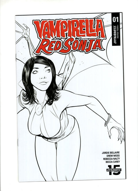 Vampirella / Red Sonja #1 (Cvr F) (2019) Incentive Drew Moss Then And Now  F Incentive Drew Moss Then And Now  Buy & Sell Comics Online Comic Shop Toronto Canada