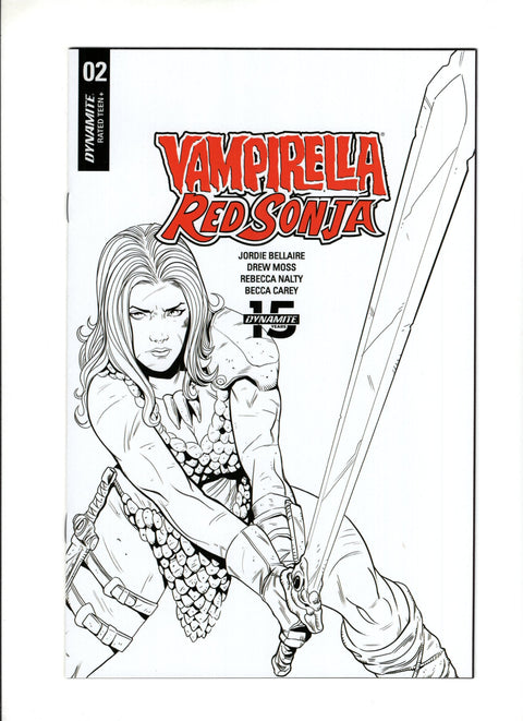 Vampirella / Red Sonja #2 (Cvr F) (2019) 10 Copy Moss B&w Incentive  F 10 Copy Moss B&w Incentive  Buy & Sell Comics Online Comic Shop Toronto Canada