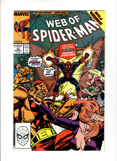 Web of Spider-Man, Vol. 1 #59 (1989)      Buy & Sell Comics Online Comic Shop Toronto Canada