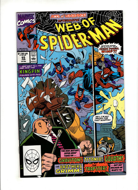 Web of Spider-Man, Vol. 1 #65 (1990)      Buy & Sell Comics Online Comic Shop Toronto Canada