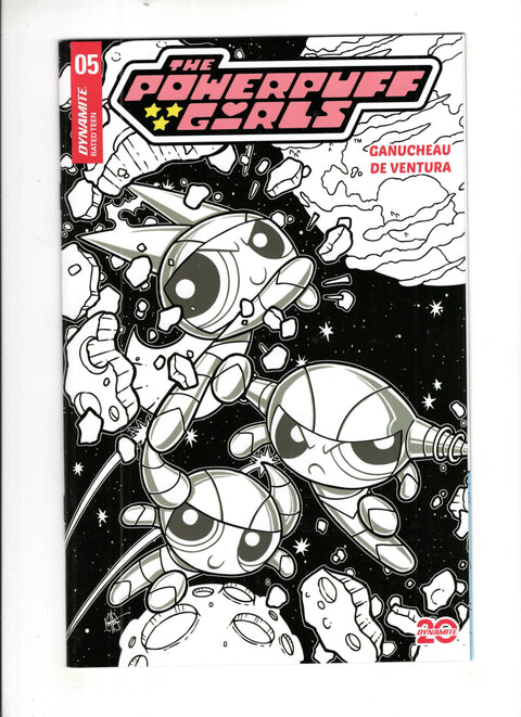 The Powerpuff Girls (Dynamite Entertainment) #5 (Cvr K) (2024) Ken Haeser Incentive Line Art Variant (1:5)