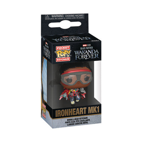 Pocket Pop Marvel Black Panther Wf Ironheart Mk1 Keychain
