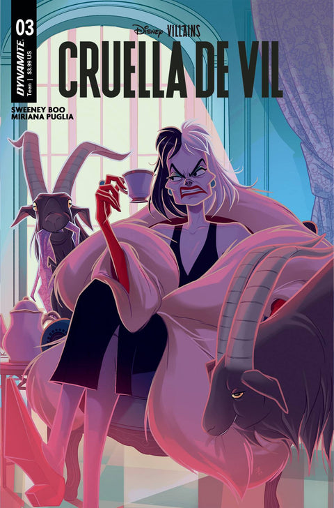 Disney Villains: Cruella De Vil 3 Comic Sweeney Boo Regular Dynamite Entertainment 2024