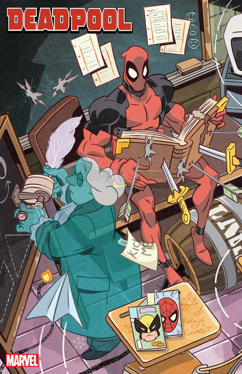 Deadpool, Vol. 9 1 Comic Sean Galloway Saturday Morning Connecting Variant Marvel Comics 2024