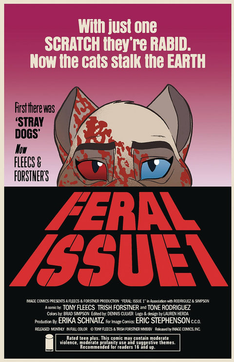 Feral 1 Comic Trish Forstner Variant Image Comics 2024
