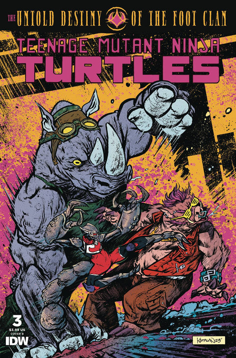 Teenage Mutant Ninja Turtles: The Untold Destiny of the Foot Clan 3 Comic Kevin Anthony Catalan Variant IDW Publishing 2024