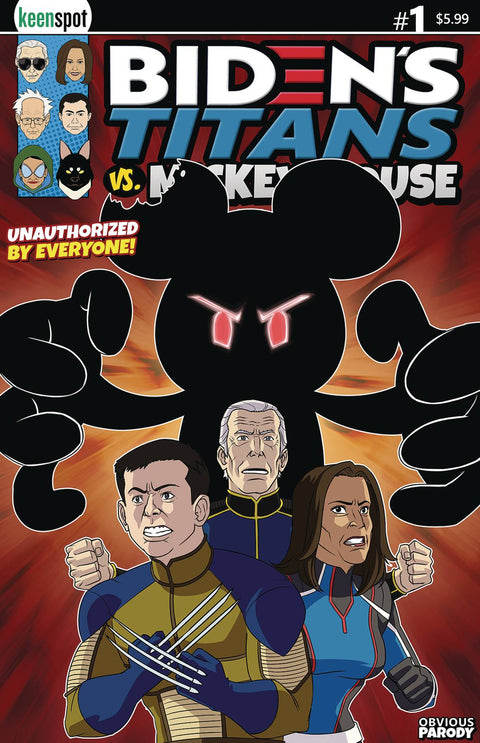 Biden's Titans Vs Mickey Mouse 1 Comic Shawn Remulac Regular Keenspot Entertainment 2024