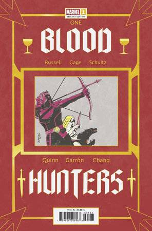 Blood Hunters 1 Comic Artist Book Variant Marvel Comics 2024
