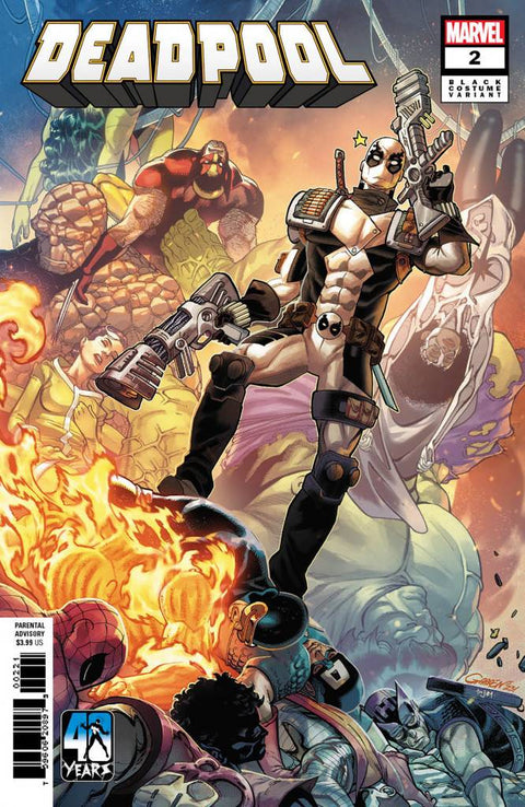 Deadpool, Vol. 9 2 Comic Javier Garrón Black Costume Variant Marvel Comics 2024