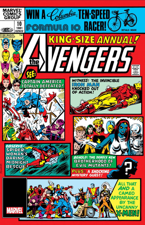 The Avengers, Vol. 1 Annual 10 Comic Facsimile Marvel Comics 2024