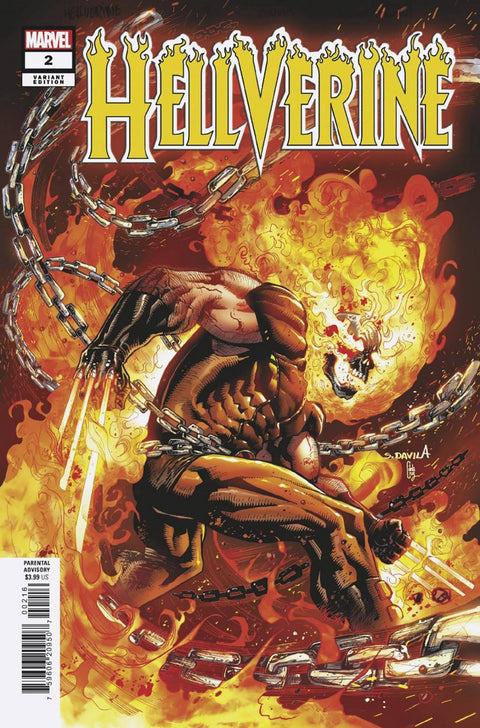 Hellverine 2 Comic 1:25 Sergio Davila Incentive Variant Marvel Comics 2024