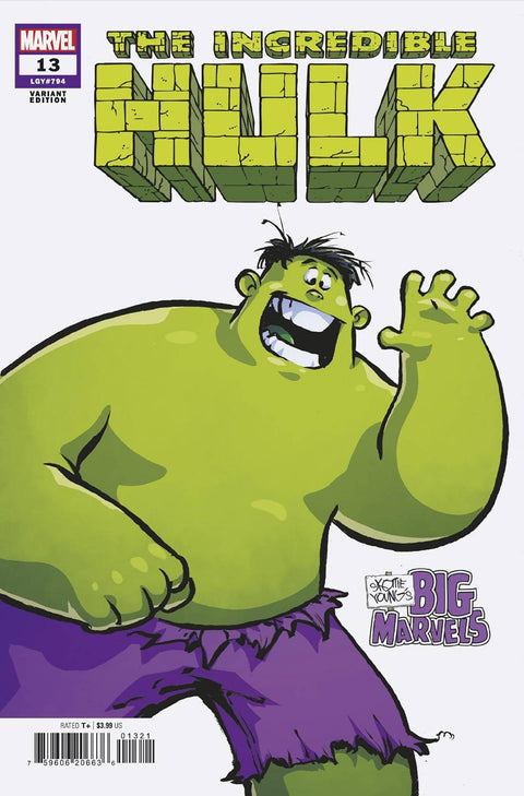 The Incredible Hulk, Vol. 4 13 Comic Skottie Young Big Marvel Variant Marvel Comics 2024