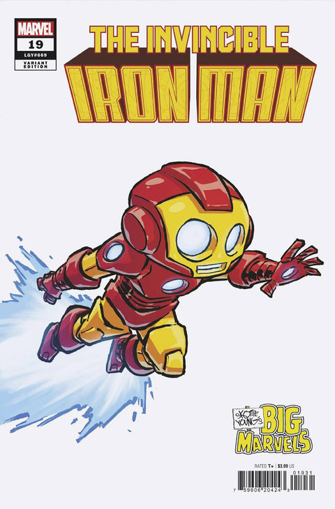 Invincible Iron Man, Vol. 4 19 Comic Skottie Young Big Marvel Variant Marvel Comics 2024
