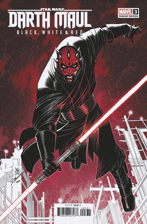 Star Wars: Darth Maul - Black, White & Red 3 Comic John Romita Jr. Variant Marvel Comics 2024