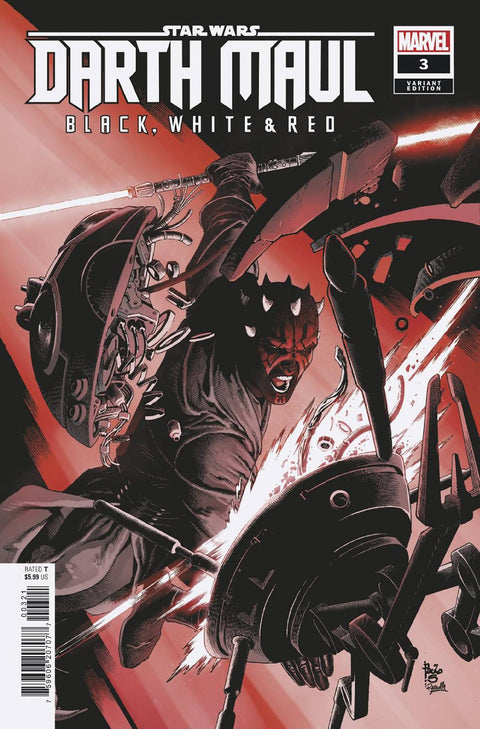 Star Wars: Darth Maul - Black, White & Red 3 Comic Paulo Siqueira Variant Marvel Comics 2024