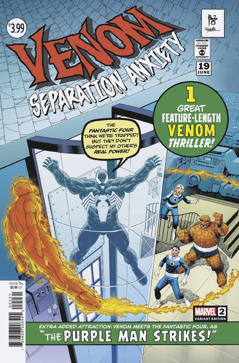 Venom: Separation Anxiety, Vol. 2 2 Comic Paulo Siqueira Homage Variant Marvel Comics 2024