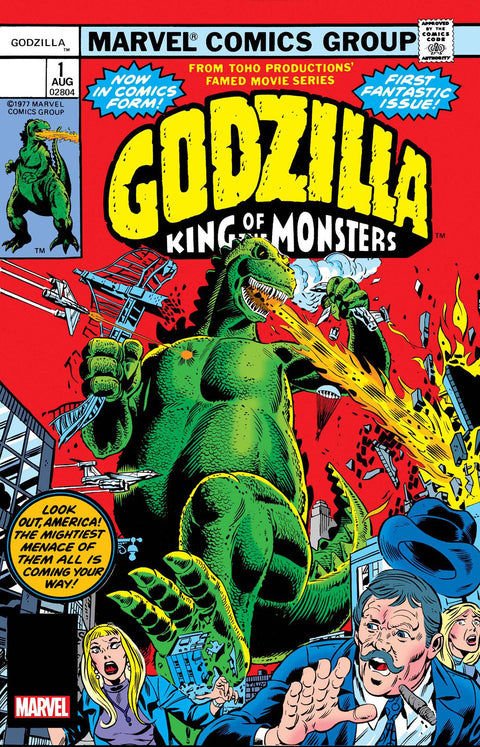 Godzilla (Marvel) 1 Comic Facsimile Foil Variant Marvel Comics 2024