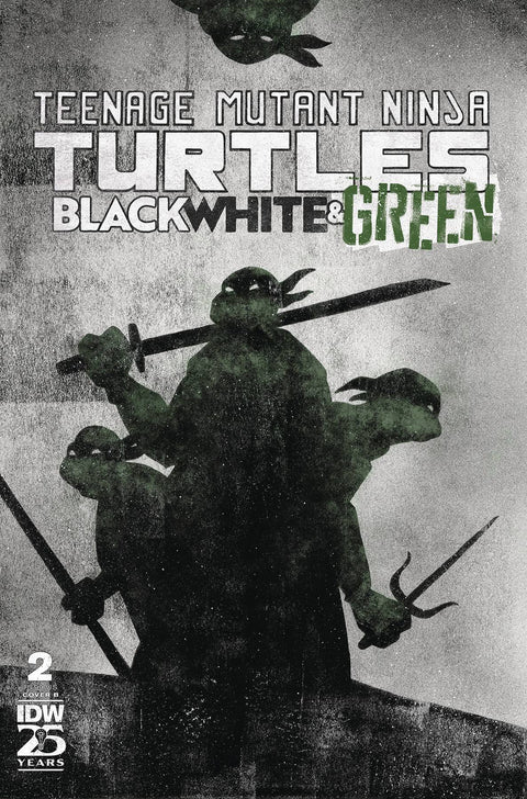 Teenage Mutant Ninja Turtles: Black, White & Green 2 Comic Jeffrey Love Variant IDW Publishing 2024