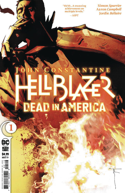 John Constantine: Hellblazer - Dead In America 1 Comic 2nd Printing Jock DC Comics 2024