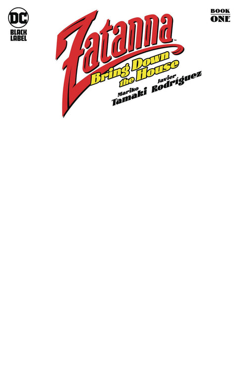 Zatanna: Bring Down The House 1 Comic Blank Variant DC Comics 2024