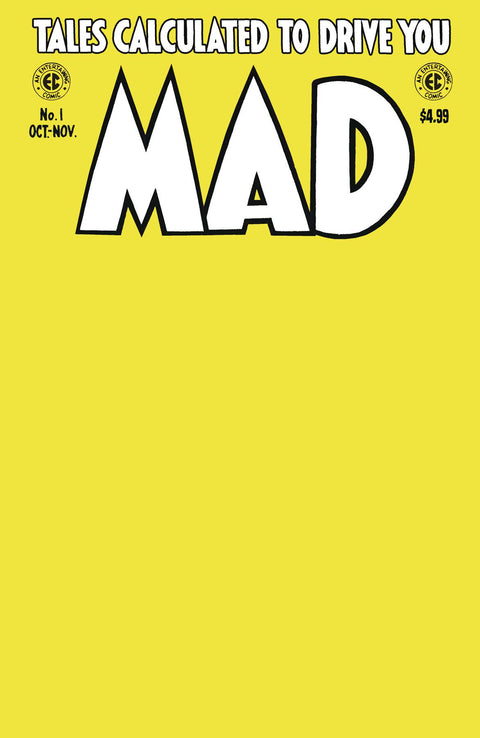 MAD 1 Magazine Facsimile Edition Blank Variant E.C. (Educational Comics) 2024