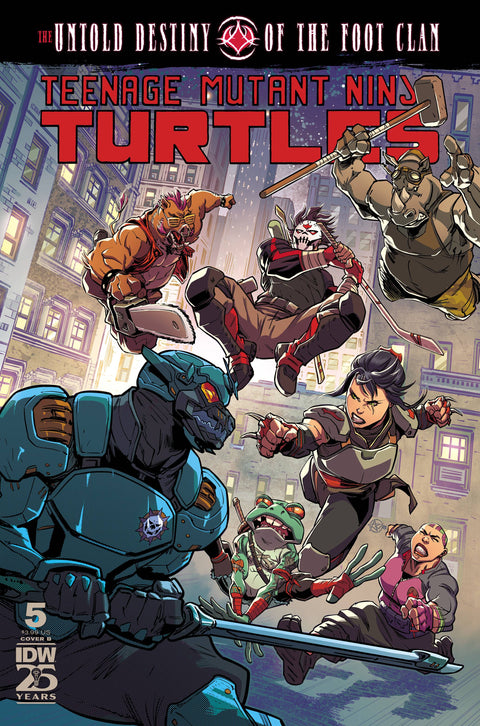 Teenage Mutant Ninja Turtles: The Untold Destiny of the Foot Clan 5 Comic Ariel Medel Variant IDW Publishing 2024