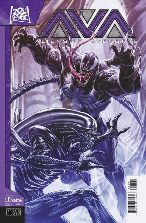 Aliens vs. Avengers 1 Comic Mark Brooks Variant Marvel Comics 2024