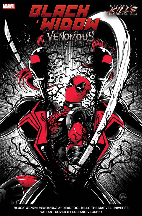 Black Widow: Venomous 1 Comic Luciano Vecchio Deadpool Kills the Marvel Universe Variant Marvel Comics 2024