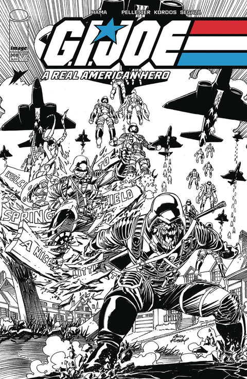 G.I. Joe: A Real American Hero 2023 (Image) 308 Comic Andy Kubert B&W Variant Image Comics 2024