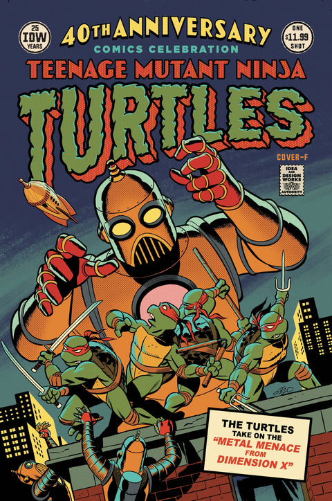 TMNT: 40th Anniversary Celebration 1 Comic Michael Cho Variant IDW Publishing 2024