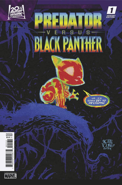 Predator vs. Black Panther 1 Comic Skottie Young Variant Marvel Comics 2024