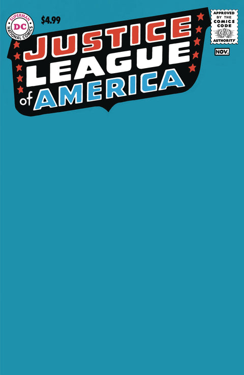 Justice League of America, Vol. 1 1 Comic Facsimile Blank Variant DC Comics 2024