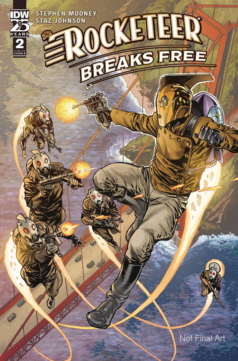 The Rocketeer: Breaks Free 2 Comic Staz Johnson Variant IDW Publishing 2024