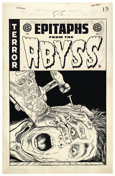 Epitaphs From the Abyss 2 Comic 1:20 Adam Pollina B&W Variant Oni Press 2024