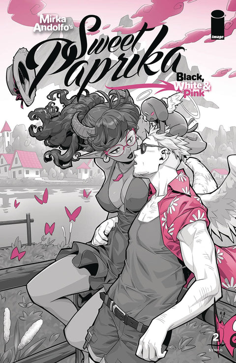 Mirka Andolfo's Sweet Paprika: Black, White & Pink 2 Comic Cvr B Xongbros Image Comics 2024