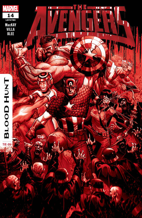 The Avengers, Vol. 9 14 Comic 2nd Printing Joshua Cassara Variant Marvel Comics 2024
