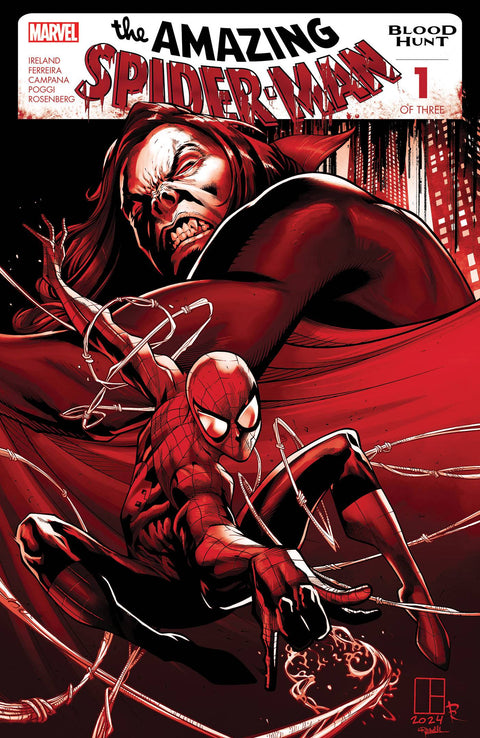The Amazing Spider-Man: Blood Hunt 1 Comic 2nd Printing Marvel Comics 2024