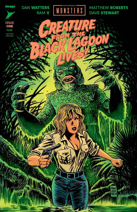 Universal Monsters: Creature from the Black Lagoon Lives! 1 Comic 2nd Printing Francesco Francavilla Image Comics 2024