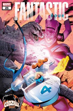 Fantastic Four, Vol. 7 25 Comic Greg Land Godzilla Variant Marvel Comics 2024