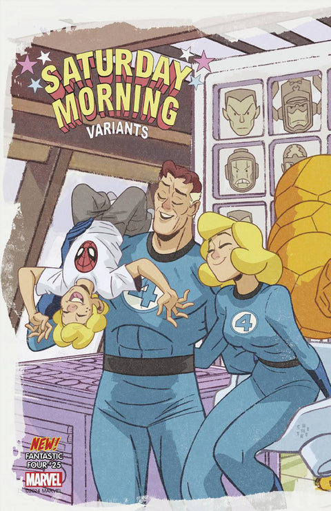 Fantastic Four, Vol. 7 25 Comic Sean 'Cheeks' Galloway Saturday Morning Connecting Variant Marvel Comics 2024