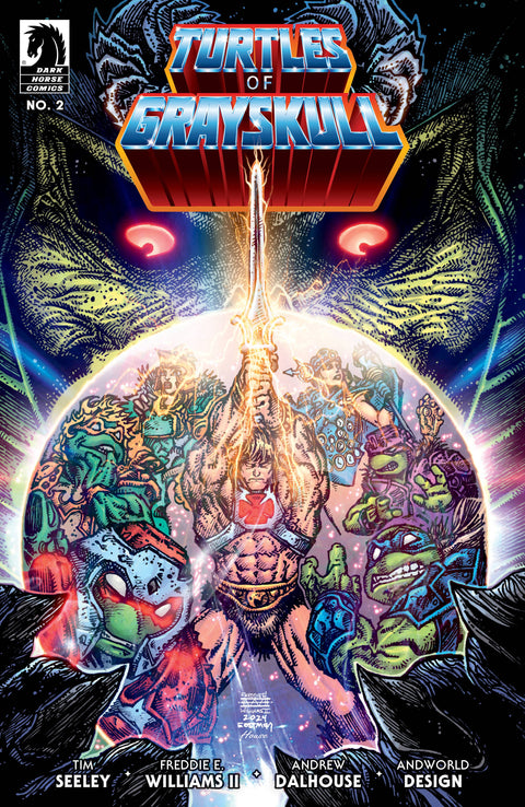 Masters of the Universe / Teenage Mutant Ninja Turtles: Turtles of Grayskull 2 Comic Freddie Williams II Variant Dark Horse Comics 2024